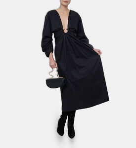 Cult Gaia Gold Ring-detail Midi Dress, Model View