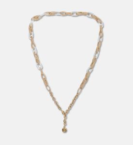 Weill Two-tone Textured Link Necklace, Packshot View