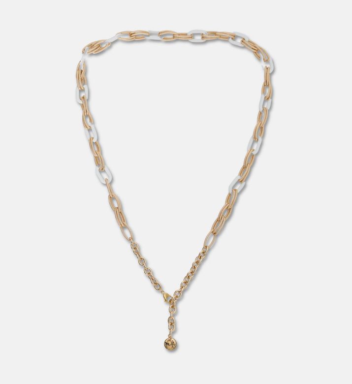 Weill Two-tone Textured Link Necklace, Packshot View