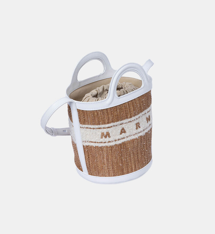 Tropicalia Tufted Logo Small Bucket Bag