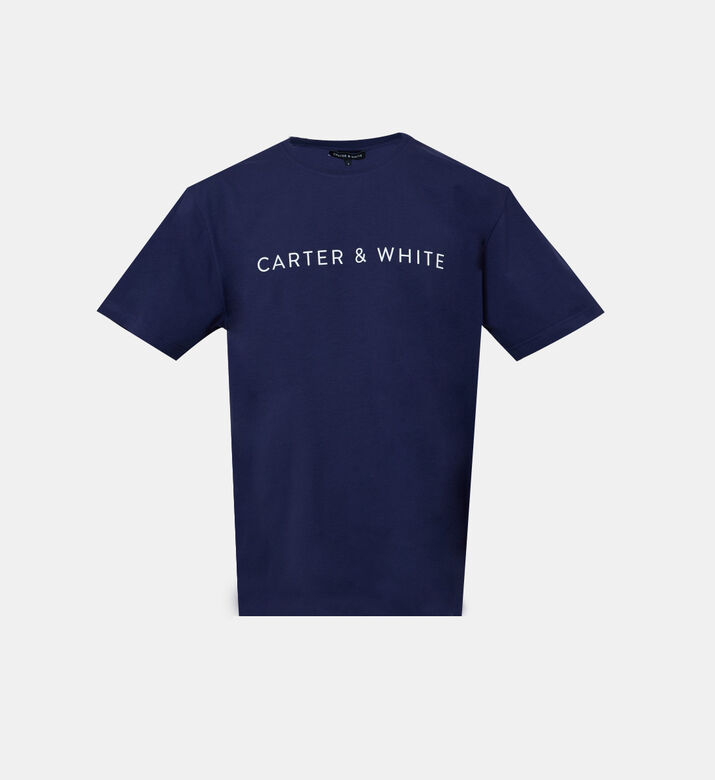 تيشيرت بأكمام قصيرة بطبعة شعار سيدي