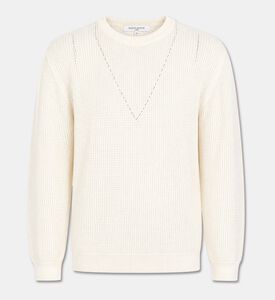 Maison Kitsune Open-work Knit Sweater, Packshot View