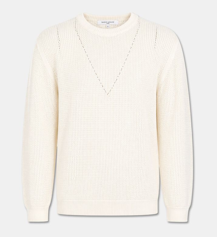 Maison Kitsune Open-work Knit Sweater, Packshot View