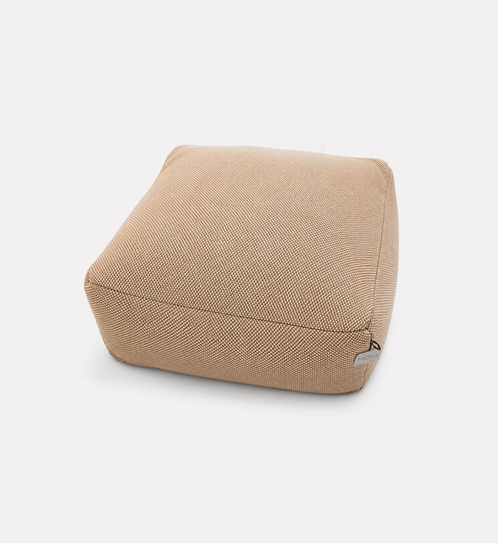 Home Deco and More Nirvana Multipurpose Outdoor Pouf, Orange, Packshot View