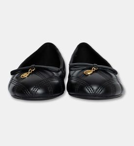 Arezzo Quilted Ballet Flats, Black, Eu-40, Packshot View