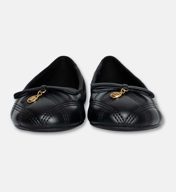Arezzo Quilted Ballet Flats, Black, Eu-40, Packshot View