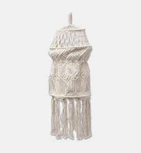 Home Deco and More Tala Natural Cotton Macrame Chandelier, Packshot View