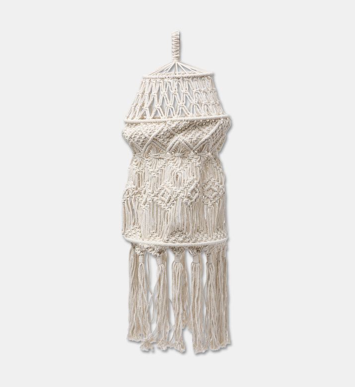Home Deco and More Tala Natural Cotton Macrame Chandelier, Packshot View
