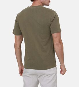 تيشيرت قصير الأكمام بطبعة شعار