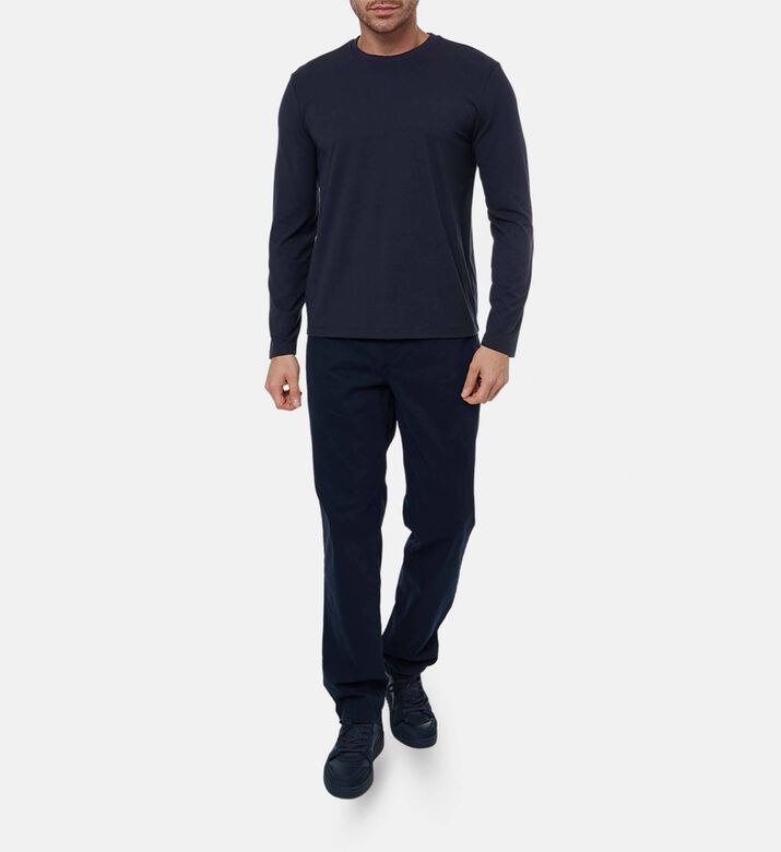 Vince Crewneck Long-sleeve Top, Model View