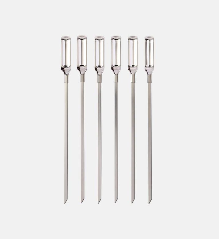Stainless Grilling Skewers 6-piece Set