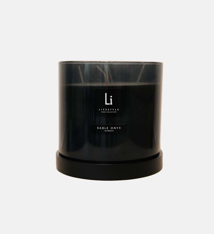 Sable Onyx Xxl Luxury Smoked Glass Candle