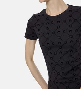 Marine Serre Monogram Fitted T-shirt, Model View