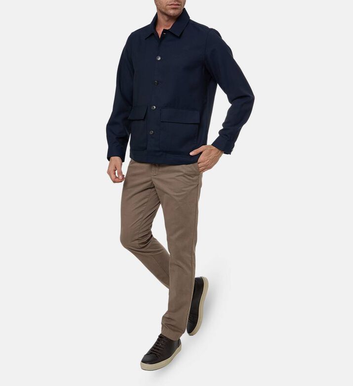 Hackett London Button Closure Long-sleeve Sweater, Model View