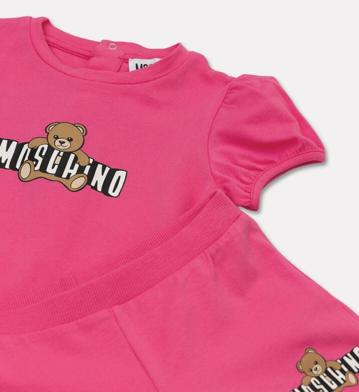 Moschino BKT Puff Sleeves Teddy Graphic 2-piece Set, Packshot View