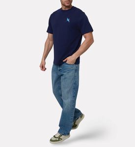 Axel Arigato Cotton Bird-embroidery T-shirt, Model View