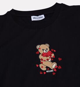 Moschino Kids Heart-accent Teddy Short-sleeve T-shirt, Black, 12y, Packshot View