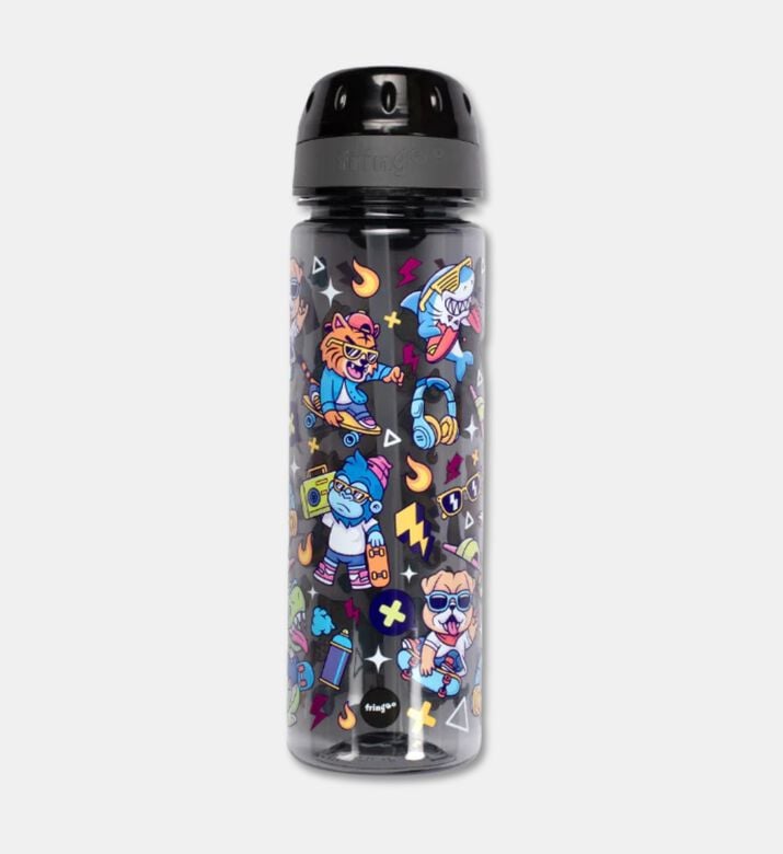 Fringo Cool Dude Straw Water Bottle, Packshot View