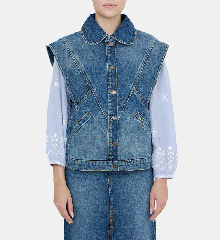 Sleeveless Denim Jacket