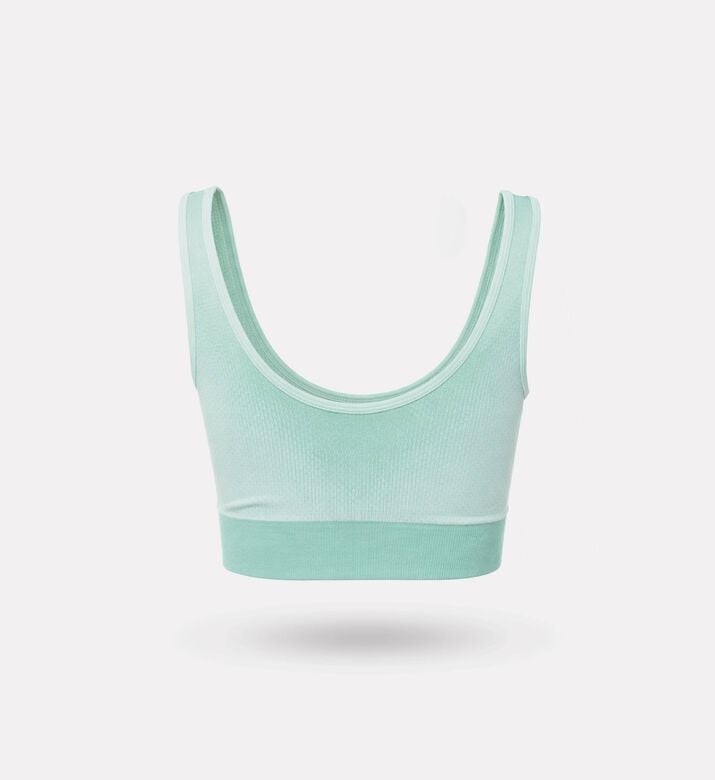 LIVE! Gradient Seamless Knit Top, Green, L, Packshot View