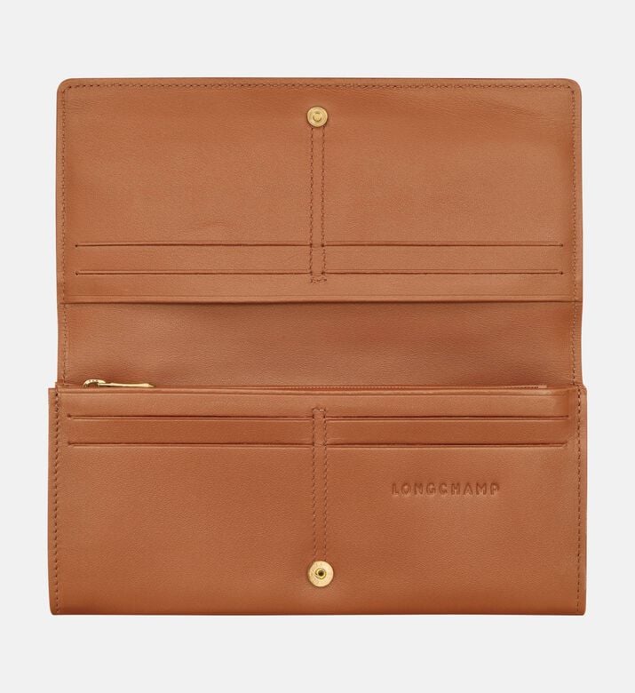 Longchamp Wallet Roseau, Brown, Packshot View