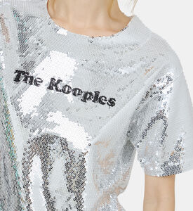 تيشيرت بطبعة شعار مطرز بترتر