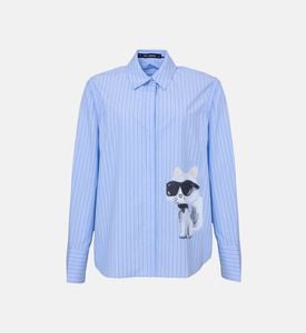 Striped Long-sleeve Button-down Shirt Striped Long-sleeve Button-down Shirt