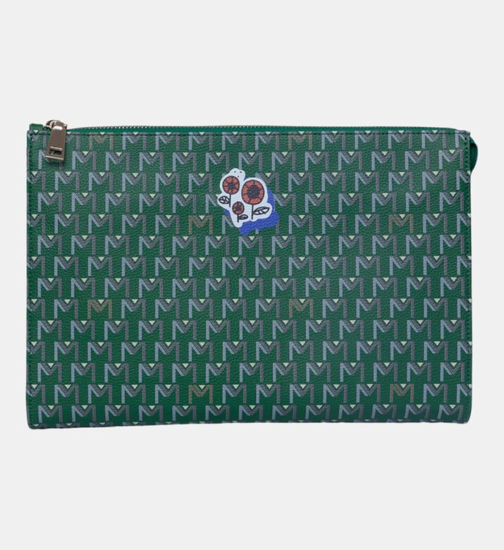 Flowers Red Blue Ipad Pouch