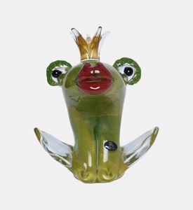 Crystal Frog Pair Princess Sculpture