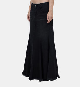 Mermaid Style Long Denim Skirt