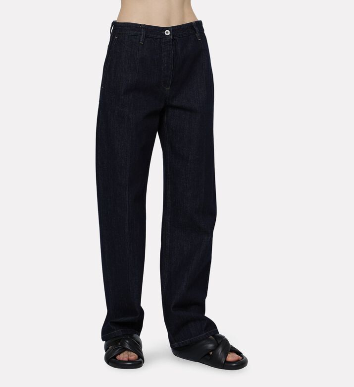 Jil Sander Denim Five-pocket Style Pants, Model View