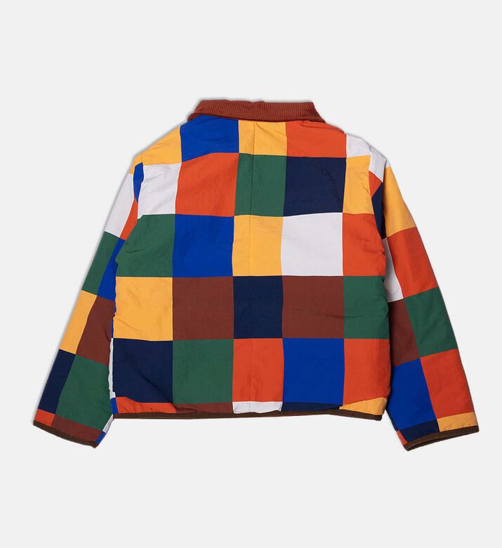 Bobo Choses Multi-colored Checkered Reversible Jacket, Packshot View Bobo Choses Multi-colored Checkered Reversible Jacket, Packshot View
