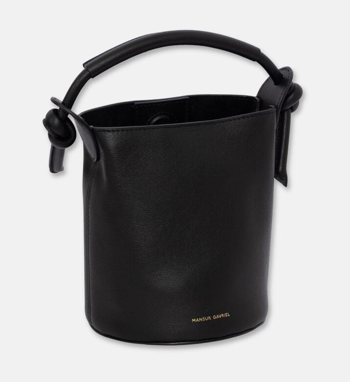 Mansur Gavriel Bag Mini-mini Fortuna Bucket, Black, Packshot View