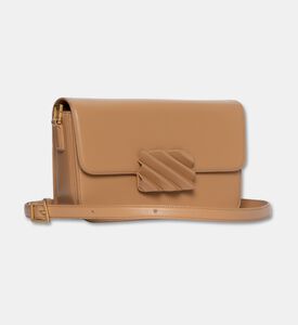 Mlouye Brick Flap Crossbody Bag, Nude, Packshot View