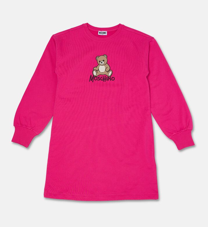 Moschino Kids Logo Bear Sweatshirt Dress, Packshot View
