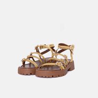 The Kiki Metallic Gladiator Sandals