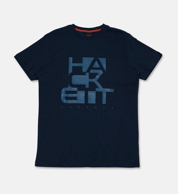 Hackett London Logo-print Crewneck Regular-fit T-shirt, Packshot View