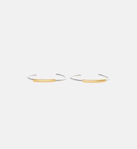 Simple Silver Gold-plated Bracelet