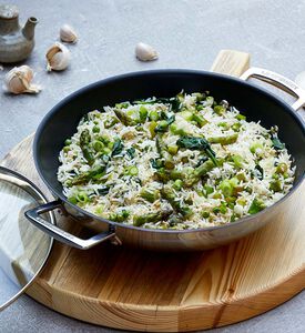 مقلاة من الفولاذ المقاوم للصدأ غير لاصقة