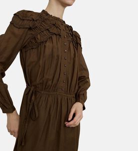 Button-down Long-sleeve Dress