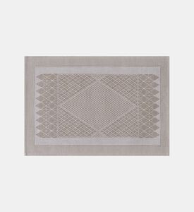 Jacquard Club Satin Cotton Linen Textured Placemat, Packshot View