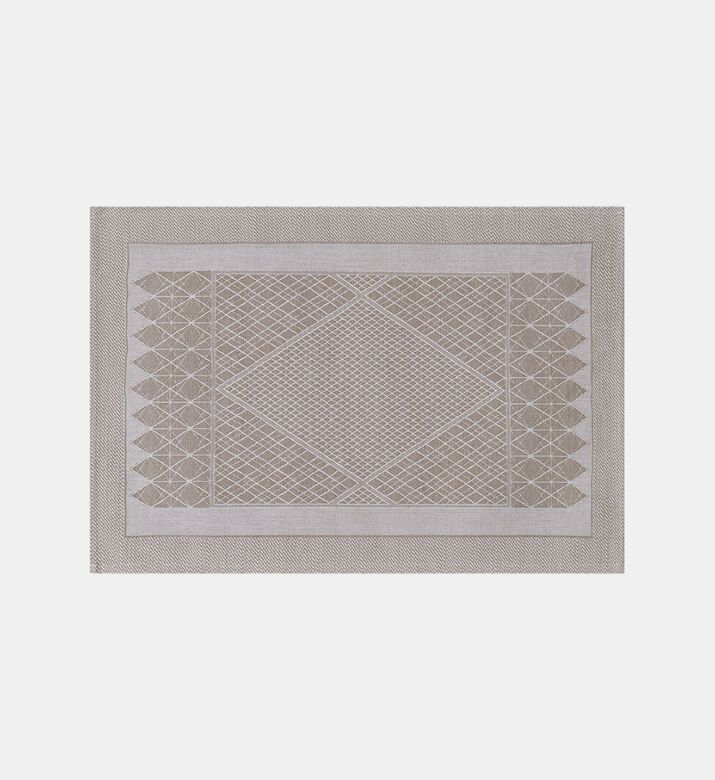 Jacquard Club Satin Cotton Linen Textured Placemat, Packshot View