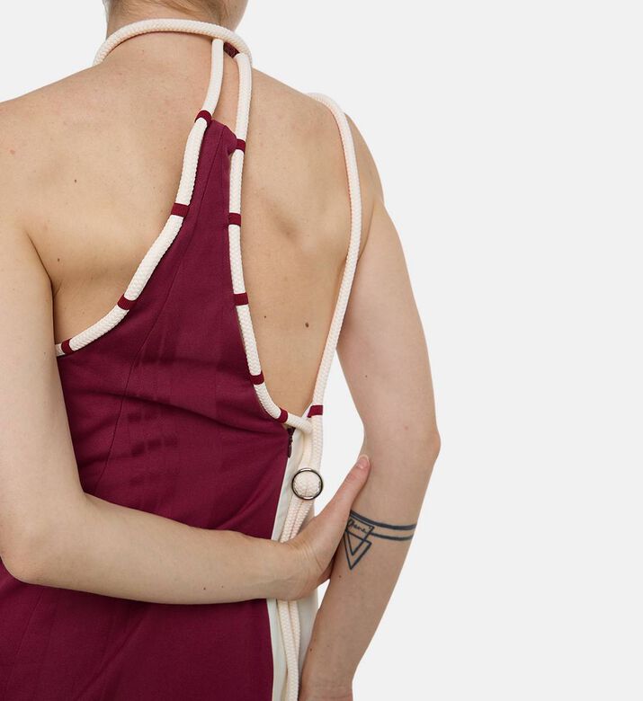 Martan Zoey Color-block Design Dress, Model View Martan Zoey Color-block Design Dress, Model View