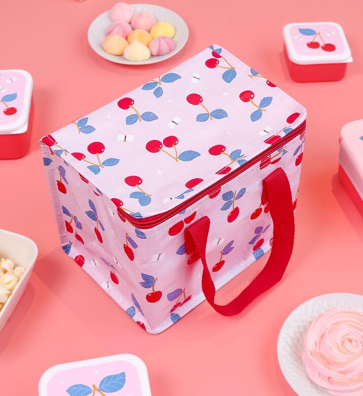 A Little Lovely Company Cool Bag 5.5l - Cherries, Packshot View