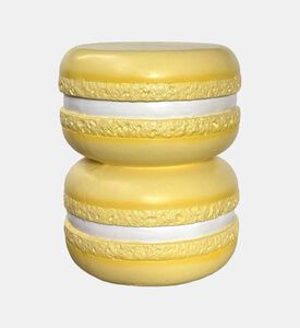 Leitmotiv Stacked Macaron-inspired Stool, Yellow, Packshot View