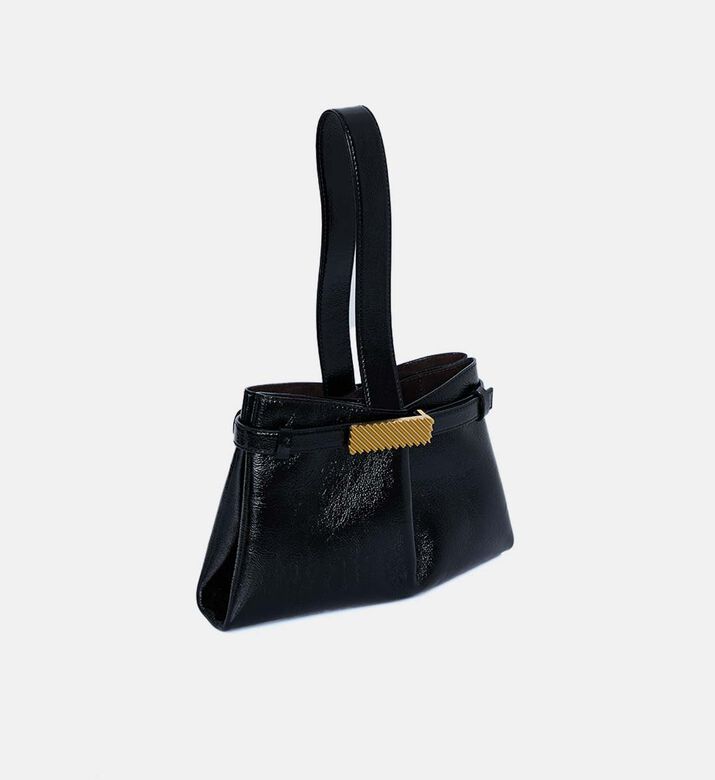 Span Leather Bar Hardware Clutch