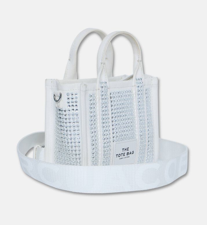 Marc Jacobs The Crystal Canvas Crossbody Tote Bag, White, Packshot View