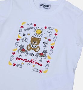 تيشيرت قطن بتطريز دب تيدي