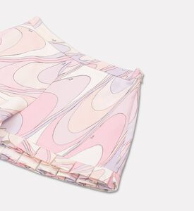 Emilio Pucci Pleated Ruffle Hem Abstract-print Shorts, Packshot View