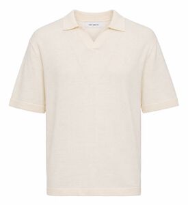 Les Deux Classic Short-sleeve Polo Shirt, Ivory, L, Packshot View